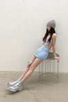 BORIS BIDJAN SABERI Light Grey Cashmere Hat KNHAT2 FPI30001